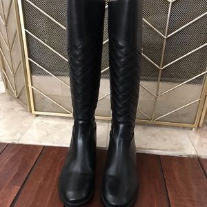 Tory Burch Quilted Riding Boots